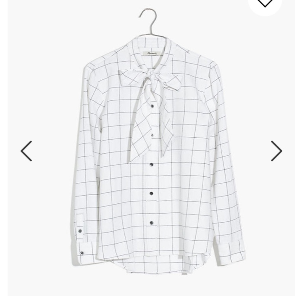 Madewell flannel blouse